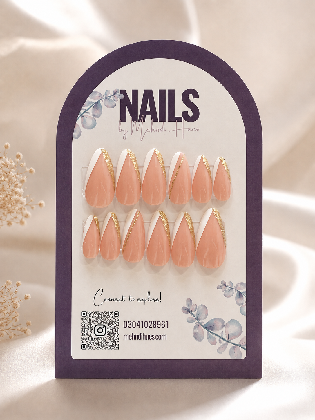 Blush Royale Press-on Nails NM-007