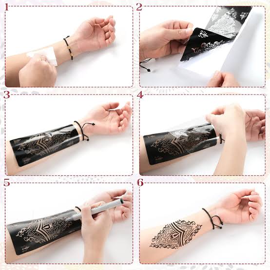 Reusable Henna Stencil H-03