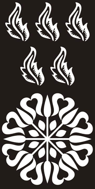 Reusable Henna Stencil H-07