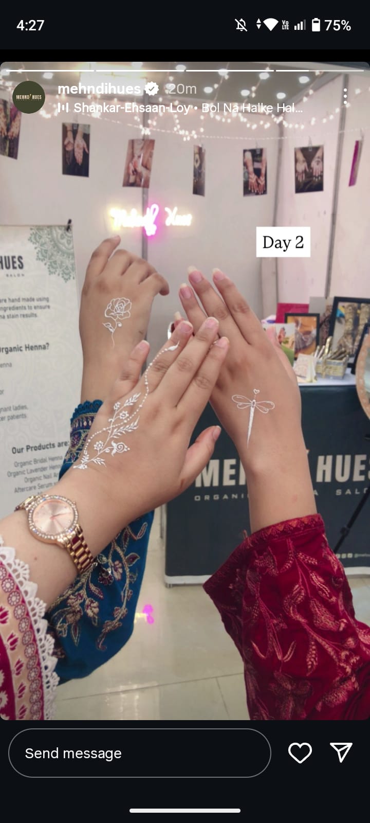 White Henna Cone – Temporary Body Art