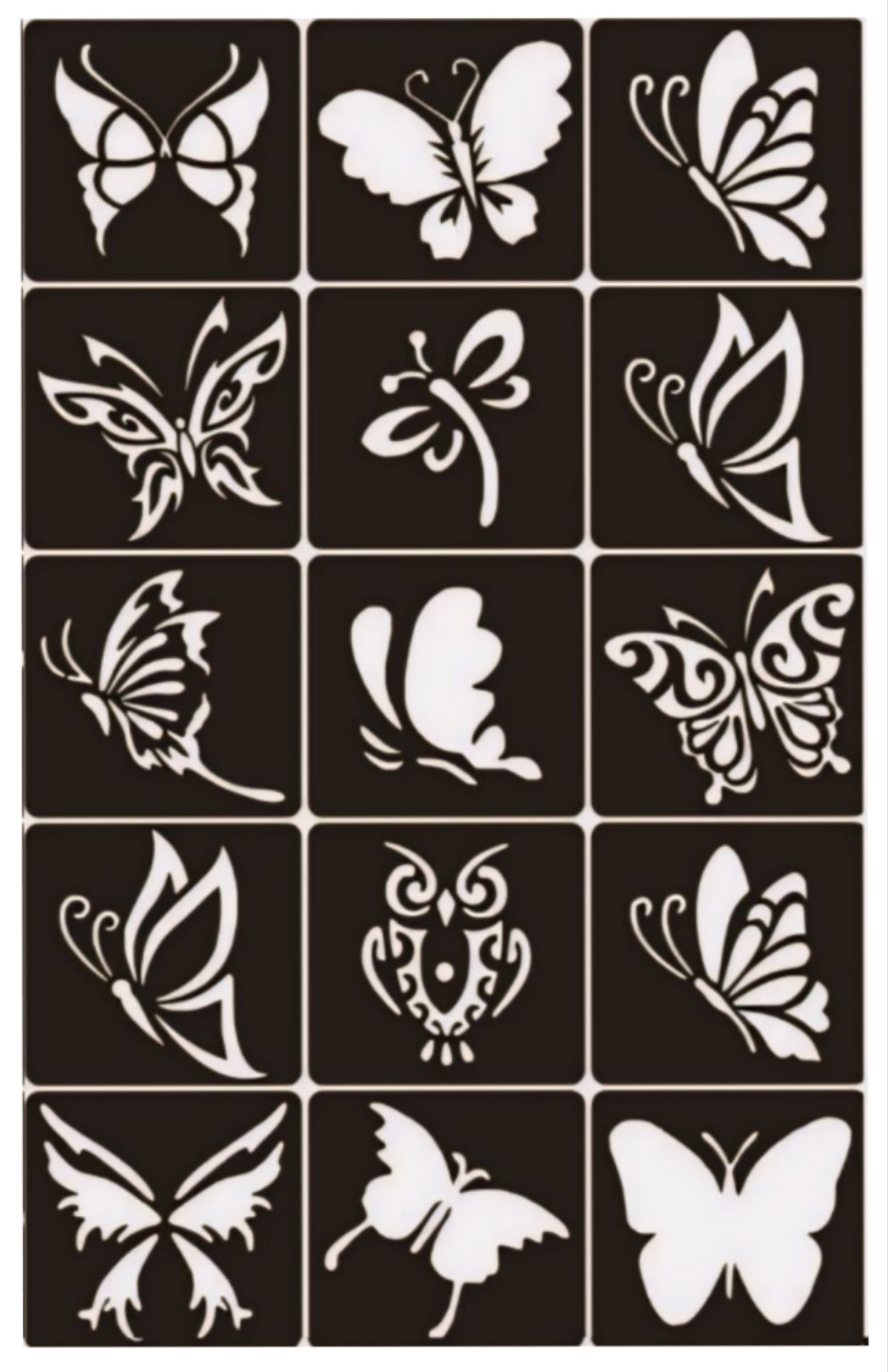 Reusable Henna Stencil H-05
