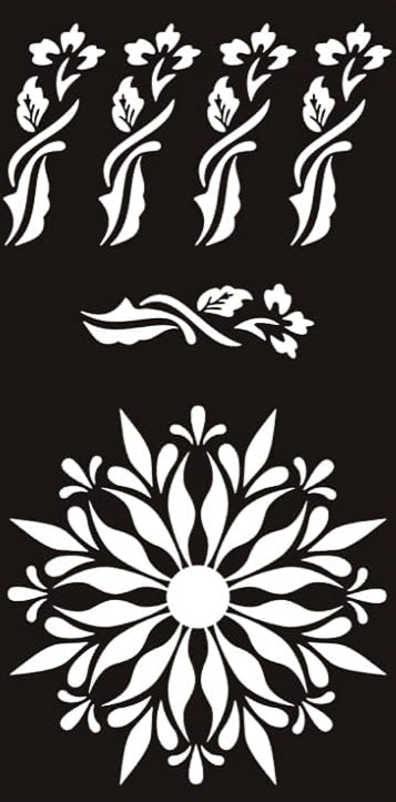 Reusable Henna Stencil H-09
