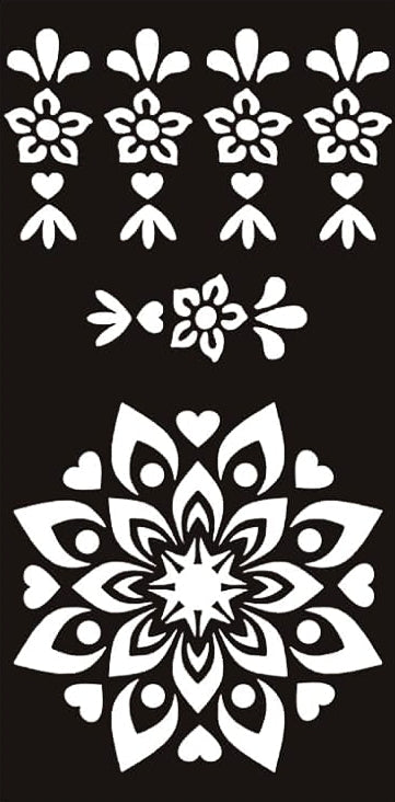 Reusable Henna Stencil H-12