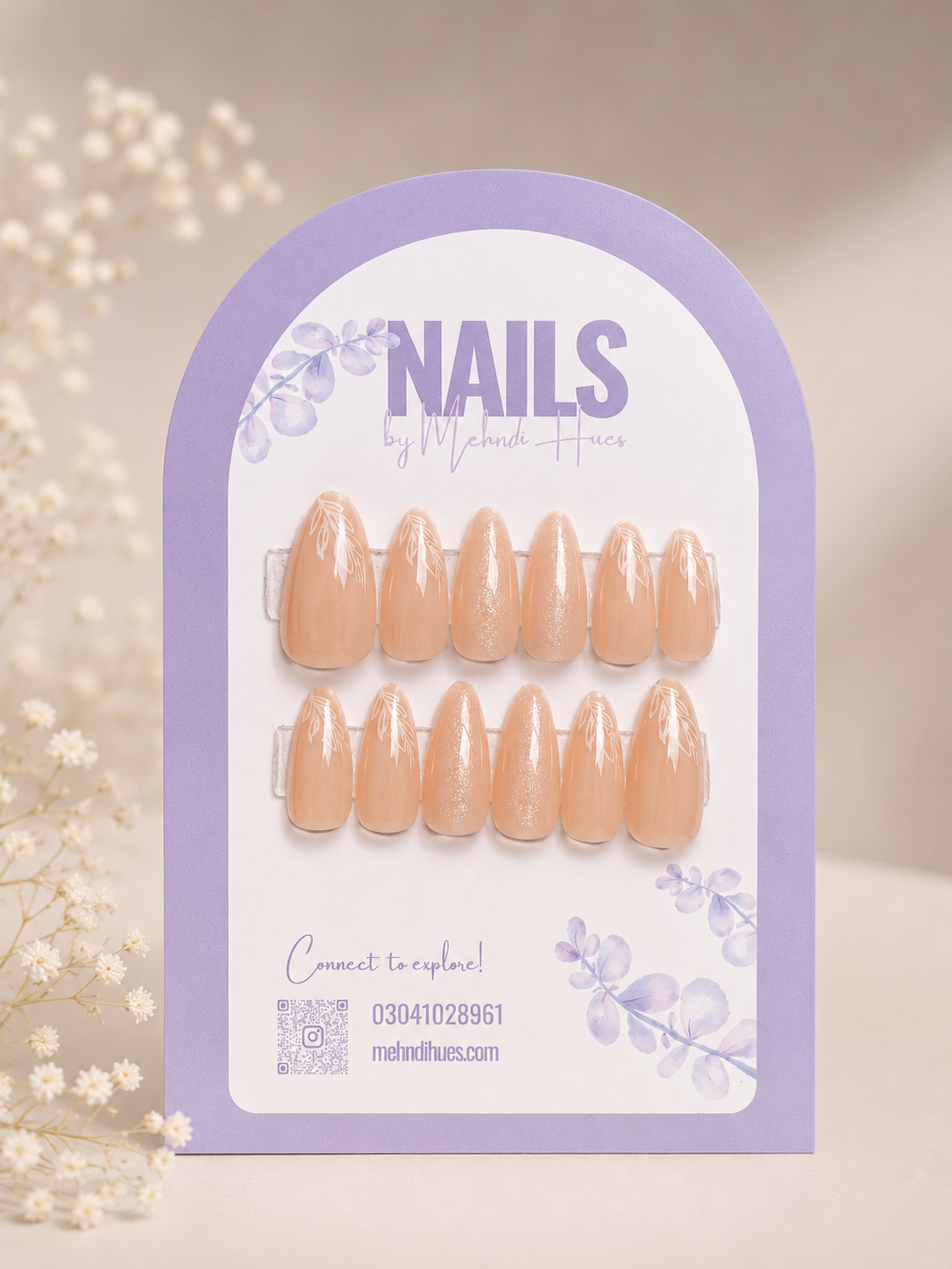 Barbie Nude Press-on Nails NM-003