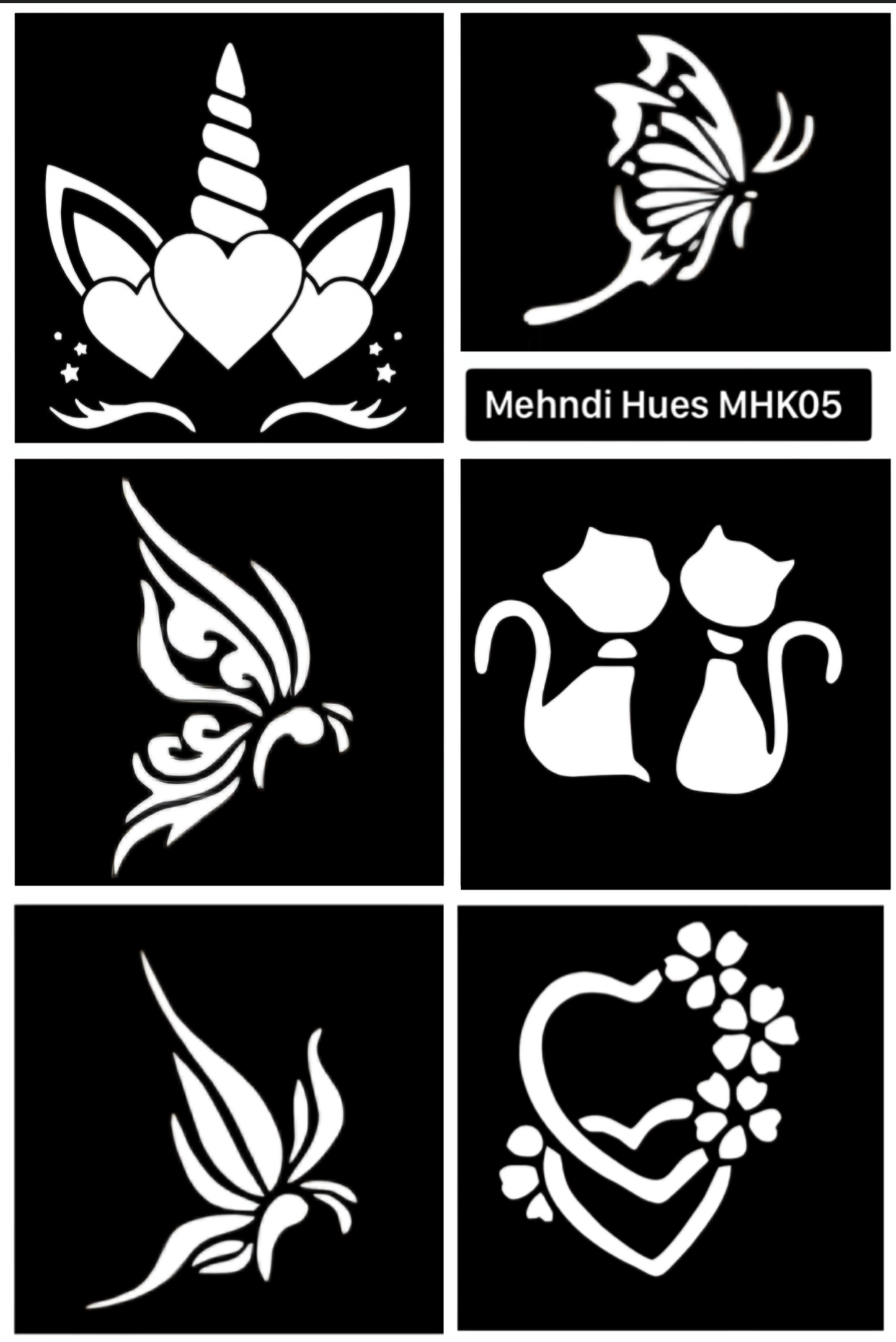 Kids Henna Stencil - MHK05