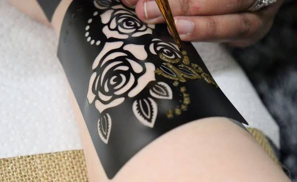 Reusable Henna Stencil H-03